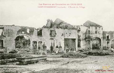 Saint-Pierremont bombardé  (Vosges)